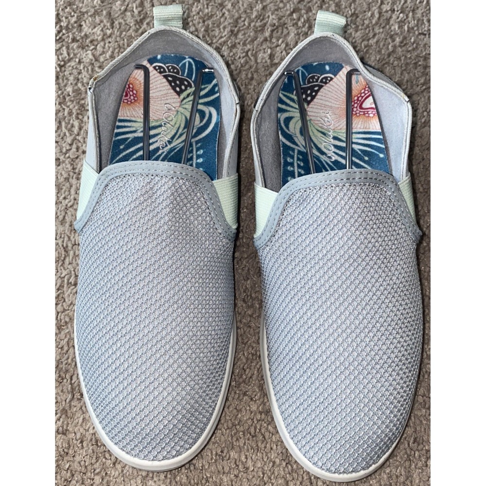 OluKai‎ Womens Hale IWA 20380-PG3G Gray Round Toe Slip On Shoes Size 6